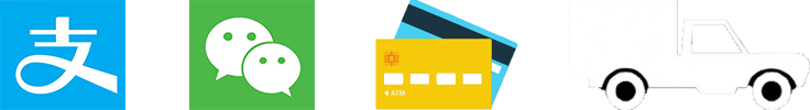 可選付款方式：支付寶、微信、銀行卡、貨到付款。