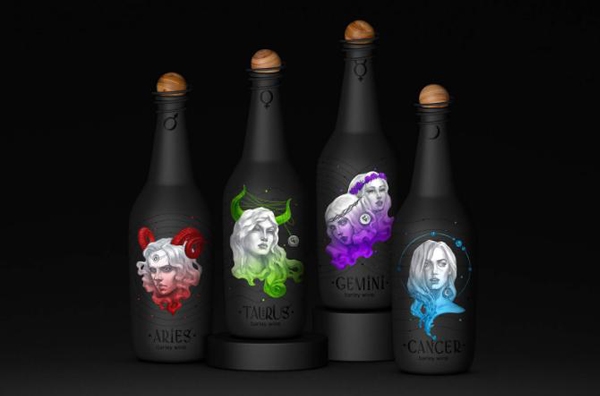 十二星座化身冷艷美女，與你共飲葡萄酒