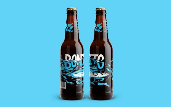 大魚也瘋狂？充滿動感的啤酒包裝設計